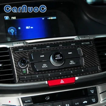 3D Автомобильные наклейки Навигационная панель для Honda Accord 2013-2017 Отделка крышки Декоративными полосками Аксессуары для интерьера автомобиля из углеродного волокна