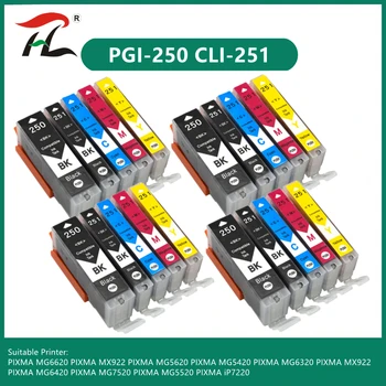 PGI250 PGI-250 CLI-251 чернильный картридж для принтера canon PIXMA MG5420 MG5422 MG5520 MG5522 MG6420 IP7220 MX722 MX922 IX6820