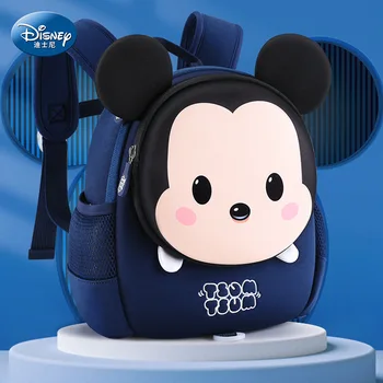Оригинальный детский рюкзак с Микки Диснеем, мультяшный милый рюкзак для мальчиков и девочек, 3D Водонепроницаемый школьный рюкзак для детей 2-3 лет