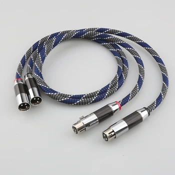 1 Пара Hi-FI Сбалансированного соединительного кабеля XLR 3Pin От мужчины к женщине Аудиофильский кабель XLR Кабель