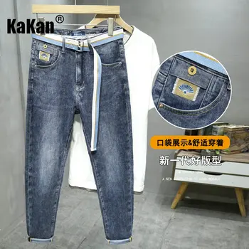 Kakan - Старые Синие Свободные Прямые джинсовые шорты Европейского и американского производства, Весенне-летние Новые молодежные джинсы Micro Span, мужские 3633