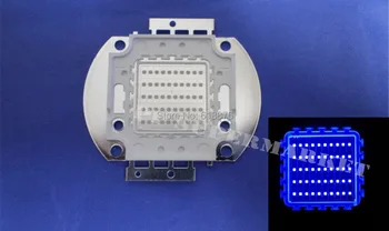 50 Вт Высокомощный Королевский синий светодиод с чипом для выращивания 445-450нм 50 Вт COB светодиодная лампа-излучатель для DIY LED Plant Grow Light