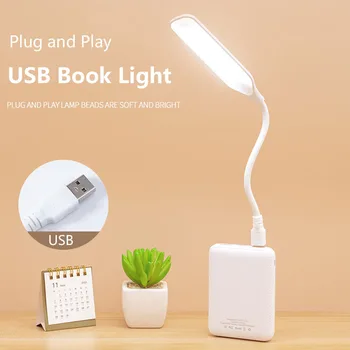 Портативный светильник для книг, Защита глаз, лампа для чтения в кабинете, для ноутбука, для путешествий, Освещение спальни, Гибкие USB-ночники