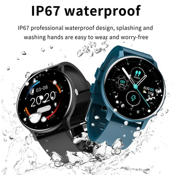 Спортивные часы для фитнеса с сенсорным экраном, водонепроницаемость ip67, Bluetooth для Android Ios, мониторинг сна, пульсометр, Умные часы