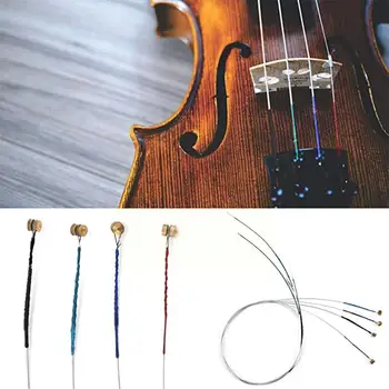 1 комплект Профессиональных Скрипичных Струн (E-A-D-G) Идеальная замена Аксессуаров Набор Полных Струнных Скрипичных Частей Размер скрипки 73 см