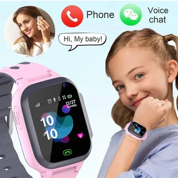 Новые детские умные часы SOS Phone Watch, Умные часы для детей с sim-картой, Фото, Водонепроницаемый IP67, детский подарок для IOS Android