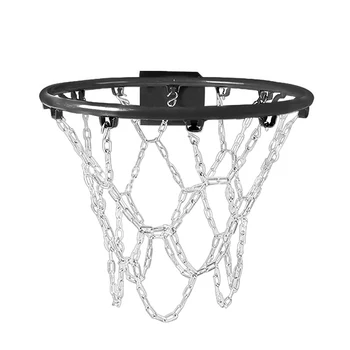 Металлическая Баскетбольная сетка, Сетчатая сетка, Спортивные диски, Каркас корзины, Сетчатая Металлическая цепь, Сменный обруч для обода для внутреннего и наружного использования