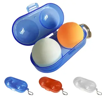 1 шт. контейнер для настольного тенниса Портативный пластиковый кейс для хранения 2 шариков для пинг-понга портативные тренировочные инструменты