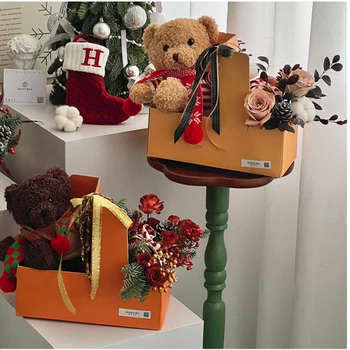 Несколько Гофрированных Коробок для цветов Утолщенные подарки Подарочные коробки Для Цветочных Композиций Упаковка Букетов Упаковочная коробка для цветочных материалов