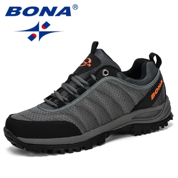 BONA / новинка 2021 года, мужская походная обувь, уличный тренажер, треккинговые легкие кроссовки, мужская удобная спортивная обувь для ходьбы, альпинизма