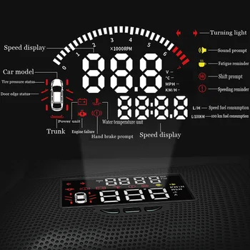 Аксессуары для автоэлектроники, дисплей HUD Head Up для Subaru Forester 2019, экран для безопасного вождения автомобиля, проектор спидометра