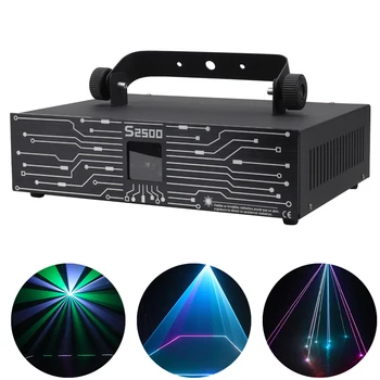 2,5 Вт RGB Анимационный лазерный луч Bengdi Bar Light Вспышка Сканирующий линию лазерный луч 3D Анимация Динамический сценический DJ Light