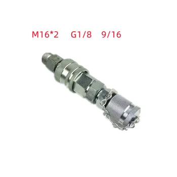 1 комплект Комплекта для испытания гидравлического давления G1/8 M16 * 2 9/16 Для Деталей экскаватора C/AT С Приоритетным Быстроразъемным клапаном С гарантией 2 года