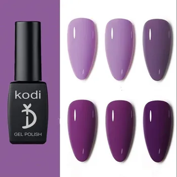 Kodi 12 мл, лак для ногтей, розовая однотонная серия, блестящий лак, УФ-светодиод, стойкий Для маникюра, отмачивающийся лак