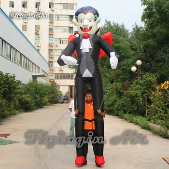 Представление на Параде Хэллоуина, Надувной костюм Вампира, 3,5-метровая Ходячая Кукла Дракулы, Костюм Кровососа для мероприятия