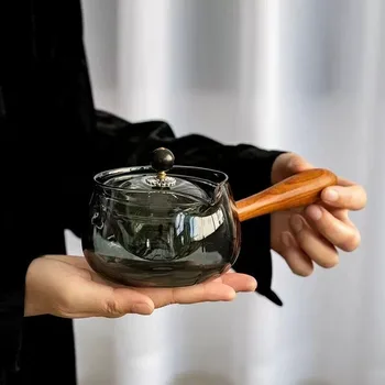 Индивидуальная боковая ручка Xiaoyao pot заварочный чайник вращающееся разделительное стекло для чая, окружающее плиту чайник для чая электрическая керамическая плита
