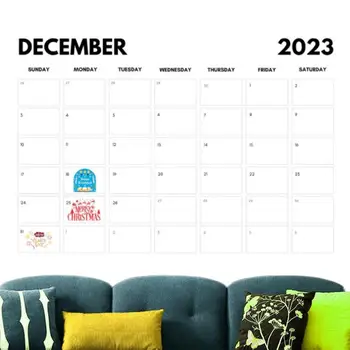 Настенный календарь из плотной Бумаги на 2023 год с забавными животными, Ежедневный Подвесной планировщик, Календарь с Милой Свинкой и Жирафом, Лунный Подвесной календарь для дома