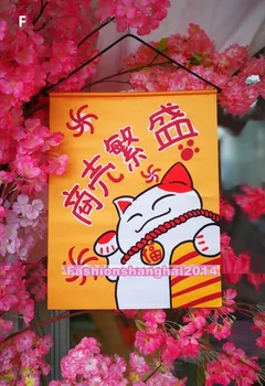 1 шт., Тканевая занавеска с флагом в японском стиле, роспись Суши-ресторана Izakaya, украшение с несколькими узорами 35x45 см