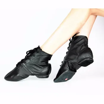 Женские Балетные туфли из натуральной кожи Для Джазовых Латиноамериканских танцев Сальсы, Танцевальная обувь для женщин, обувь для учителей Из свиной кожи, Кроссовки