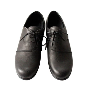 Новый стиль, зимняя модельная мужская обувь, Оксфорды, черные туфли из натуральной кожи на шнуровке с круглым носком, для меня, лоферы ручной работы в стиле ретро без застежки