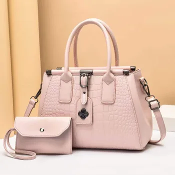 Модная текстурная сумка, композитная сумка из кожи крокодила, Высококачественная сумка через плечо, Новая женская популярная сумка на одно плечо