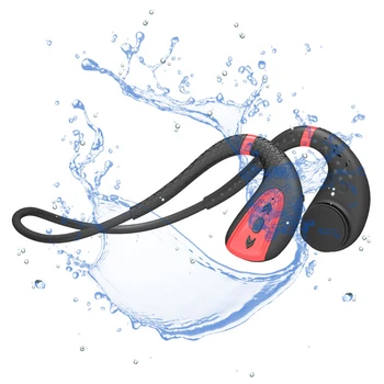 Безопасные наушники с открытыми ушами Bluetooth с длительным сроком службы ipx8 наушники с костной проводимостью для плавания