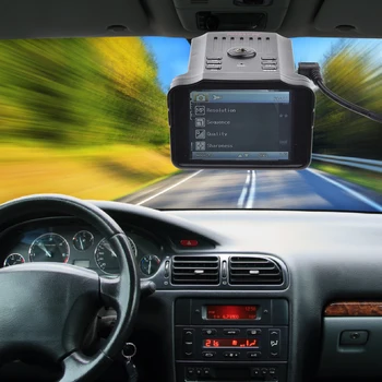 Видеорегистратор 1080P 2-в-1, автомобильный видеорегистратор, камера на приборной панели автомобиля, умный радар-детектор, Антирадар-детектор с голосовыми оповещениями на английском и русском языках