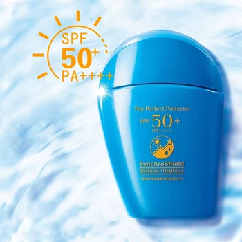 Shiseido Синий жирный солнцезащитный крем 50 мл для лица, тела, защита от ультрафиолета, изоляция, Солнцезащитный крем, молочко, водонепроницаемый, от пота, освежающий Для женщин