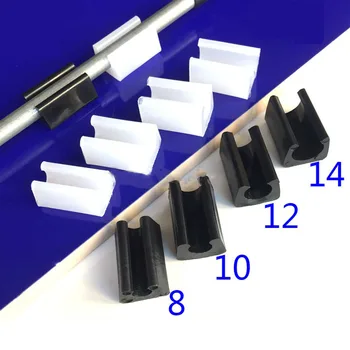 5 шт. Черные/Белые Пластиковые накладки для ножек стула, Нескользящие u-образные зажимы для труб, Защитные прокладки, Колпачки для мебели для стульев