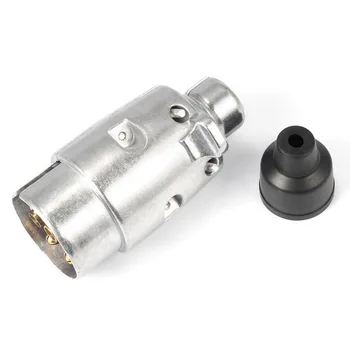 12V 7-контактный Штекер для прицепа из алюминиевого Сплава, Разъем адаптера, Прочные Аксессуары для прицепов