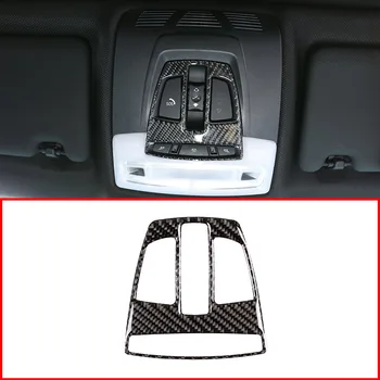 Настоящее Углеродное волокно Для BMW F30 F35 3-4 Серии 2013-2019, Аксессуары для отделки передней лампы для чтения в салоне автомобиля