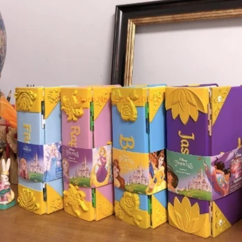 Disney Frozen Эльза, Жасмин, Рапунцель, Коробка с замком, набор для ролевых игр, фигурка в стиле аниме, модель в книжном стиле, Подарки на День рождения, Рождественские игрушки для девочек