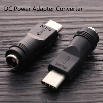 1 шт. Адаптер питания постоянного тока конвертер 5,5x2,1 мм с гнездовым разъемом в разъем USB Type C.