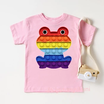 2022 Новый Стиль, Красочная футболка с изображением Лягушки Каваи, Одежда с животными, Футболка с Принтом 