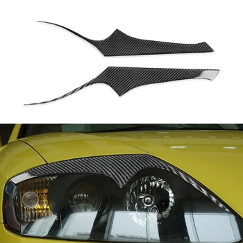 2 шт. Автомобильные Фары из Углеродного волокна, накладка для бровей и век Для Hyundai Coupe 2003-2006, Автомобильные наклейки, накладка для век