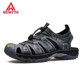 Спортивные походные сандалии HUMTTO, женские летние кроссовки для мужчин 2021, Пляжная водонепроницаемая обувь, Дышащая мужская водная обувь для активного отдыха