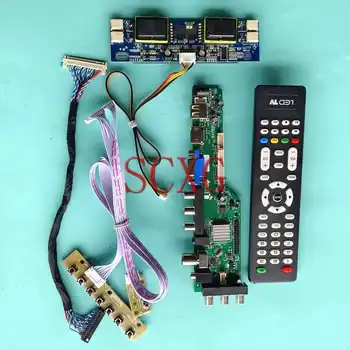 DVB 3663 Плата цифрового контроллера Подходит для HSD190MGW1 HT190WG1 4-CCFL USB VGA AV RF HDMI-Совместимый DIY Комплект 19 