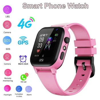 Lenovo Kids 4G Смарт-часы SOS GPS Местоположение Видеозвонок SIM-карта для детской камеры Водонепроницаемые часы для мальчиков и девочек Relojes