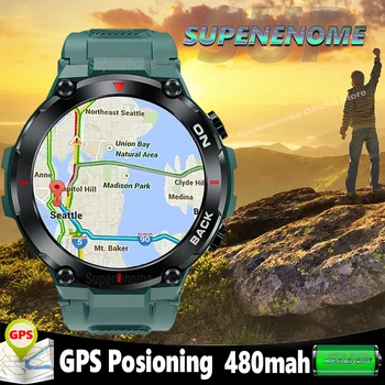 2023 Новые часы Мужские GPS Уличные военные смарт-часы Мужские Водонепроницаемые Часы Спортивные Фитнес-Умные часы Мужские для xiaomi realme huawei