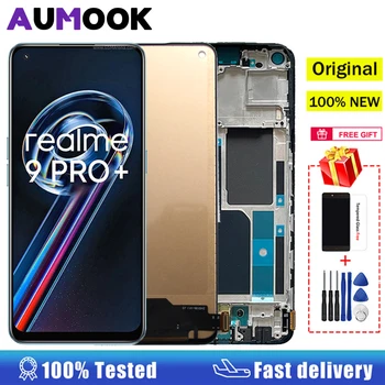 Оригинальный AMOLED Для OPPO Realme 9 Pro + ЖК-дисплей с Сенсорным экраном, Дигитайзер Для Realme 9 Pro Plus, Дисплей RMX3392 RMX3393