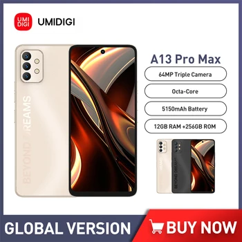 Смартфон UMIDIGI A13 Pro Max 5G 12GB + 256GB Dimensity 900 64MP Тройная камера 6.8 