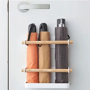 Многофункциональный стеллаж для хранения зонтиков, настенный стеллаж для хранения металлических аксессуаров для ванной комнаты, стеллаж для хранения на магните в гостиной
