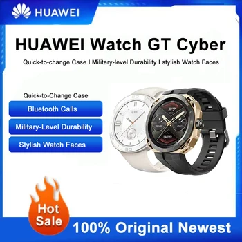 Оригинальные смарт-часы HUAWEI WATCH GT Cyber Bluetooth для мониторинга состояния здоровья, водонепроницаемый спортивный браслет с сенсорным экраном для мужчин и женщин