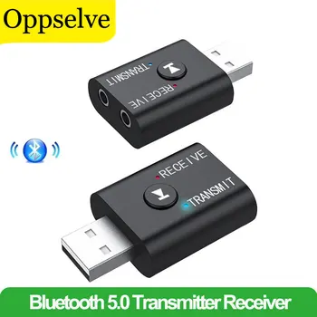 Беспроводной BT5.0 Bluetooth Аудио Приемник и передатчик Адаптер Двойной Функции Bluetooth5.0 USB 3,5 мм Для Динамика Гарнитуры Ноутбука