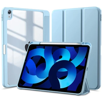 Для iPad Чехол 10-го поколения 2022 Mini 6 Pro 11 Чехол 10,2 Air 4 5 10,5 10,9 iPad Pro 2021 PU Силиконовый Прозрачный Чехол Funda