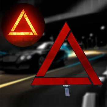 Предупреждение об аварийной поломке автомобиля, Треугольник, Красный, Светоотражающий, Опасность для безопасности, Автомобильный штатив, Сложенный Знак Остановки, Отражатель reflectante