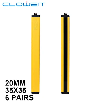 Cloweit APS35-0620 Защитное Решетчатое Устройство Для Световой Завесы 35x35 мм 6 лучей NPN PNP Датчик Фотозащиты От Солнечного Света