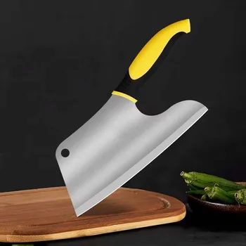 Экономящий труд Кухонный Нож Практичный Кухонный нож из нержавеющей стали с Острым, как бритва, лезвием, Шеф-повар, Нож для нарезки мяса и овощей, Тесак