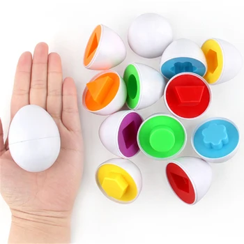Обучающие математические игрушки Монтессори Умные Яйца 3D игра-головоломка для детей Популярные игрушки-пазлы Смешанной формы Инструменты