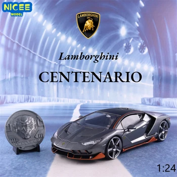 1: 24 Lamborghini CENTENARIO Высокая Имитация Литья под давлением автомобиля Из металлического сплава, модель автомобиля, игрушки для детской коллекции подарков J127